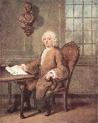 William Hogarth Portrat der Dr. Benjamin Hoaldy oil on canvas